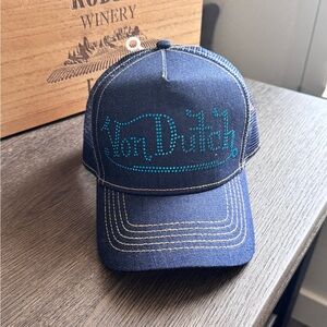 Von Dutch Denim Trucker Hat
